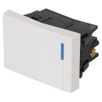 Interruptor de 3 vías, 1.5 módulos, línea Española, blanco APSE15-EEB Volteck